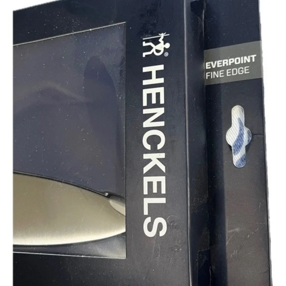 Henckels Fine Edge 3 pc Knife Set Paring, Serrated Utility, Chef Starter Set